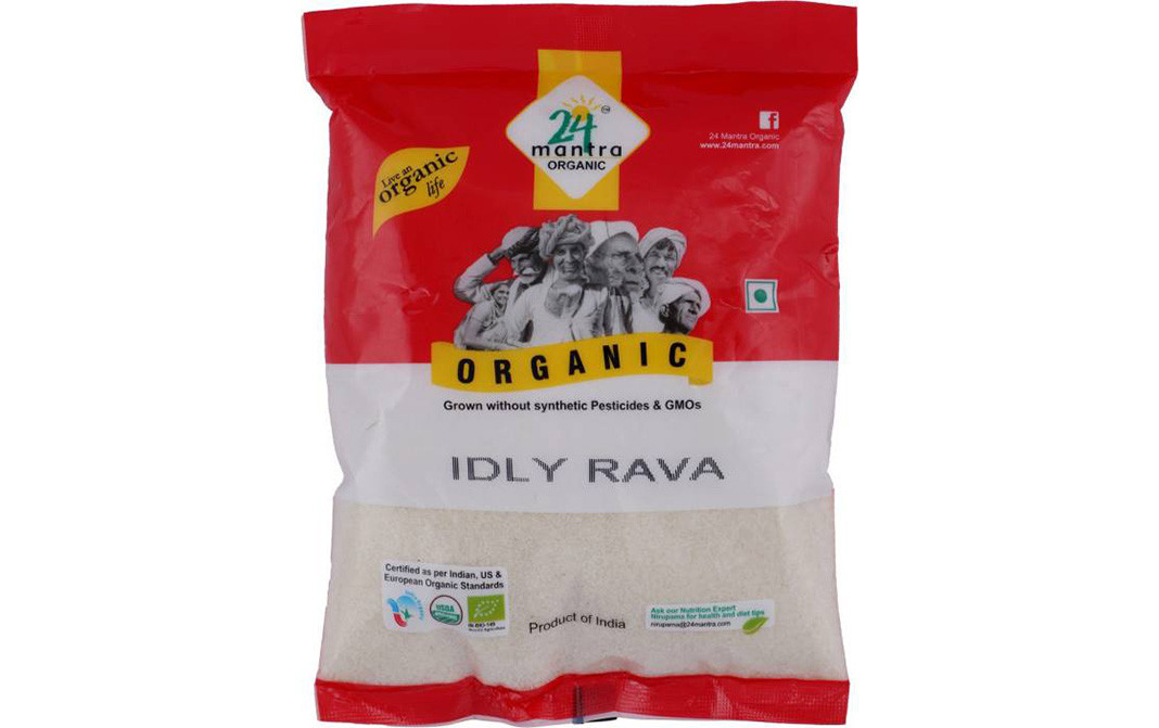 24 Mantra Organic Idly Rava    Pack  500 grams